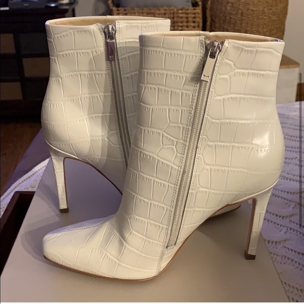 Marc Fisher White Booties